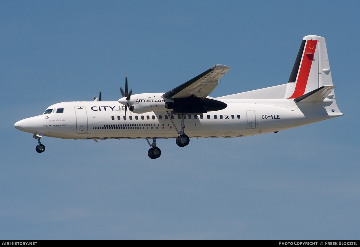 Aircraft Photo of OO-VLE | Fokker 50 | CityJet | AirHistory.net #431297