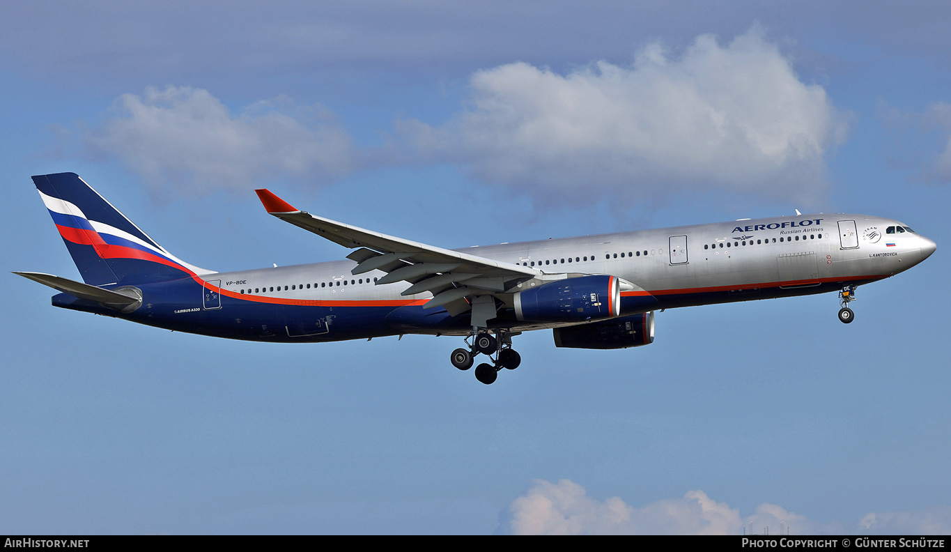 Aircraft Photo of VP-BDE | Airbus A330-343 | Aeroflot - Russian Airlines | AirHistory.net #431315