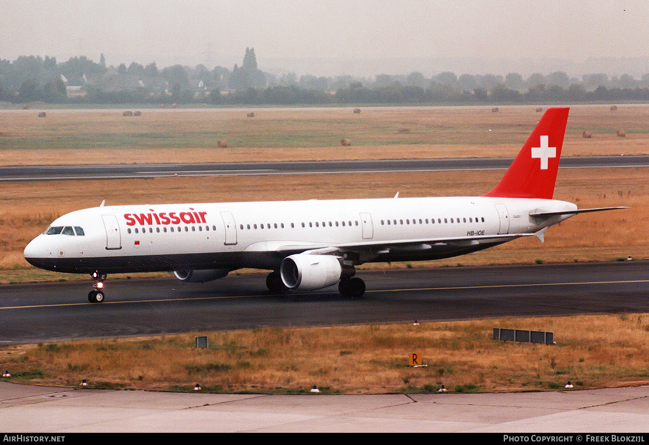 Aircraft Photo of HB-IOE | Airbus A321-111 | Swissair | AirHistory.net #431443