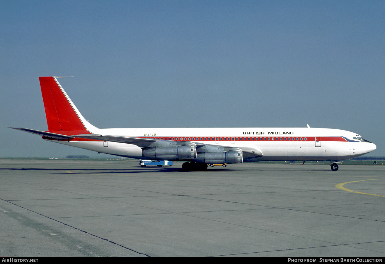 Aircraft Photo of G-BFLD | Boeing 707-338C | British Midland Airways - BMA | AirHistory.net #431452