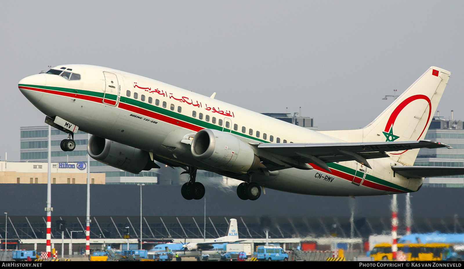 Aircraft Photo of CN-RMV | Boeing 737-5B6 | Royal Air Maroc - RAM | AirHistory.net #431525