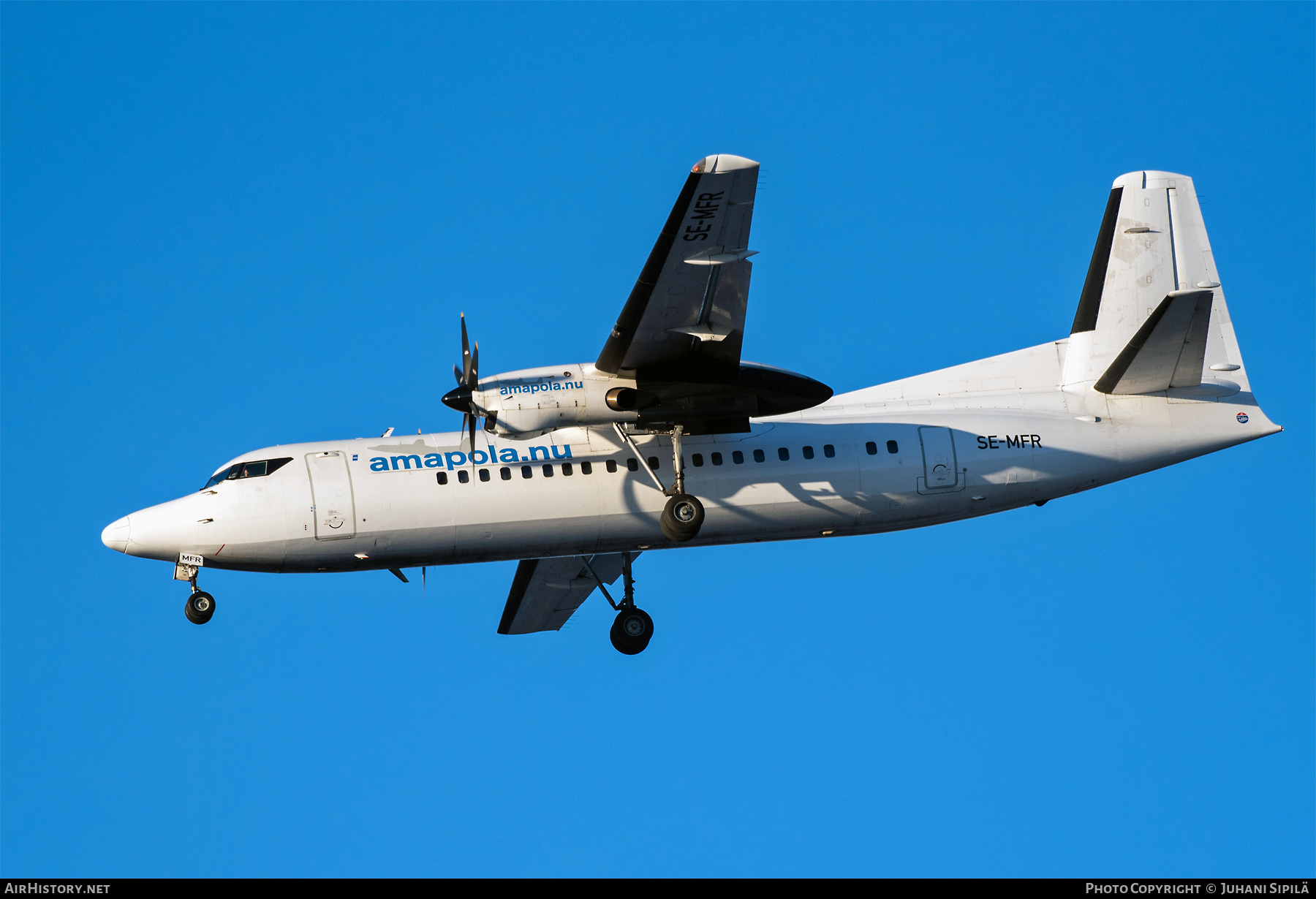 Aircraft Photo of SE-MFR | Fokker 50 | Amapola Flyg | AirHistory.net #431599