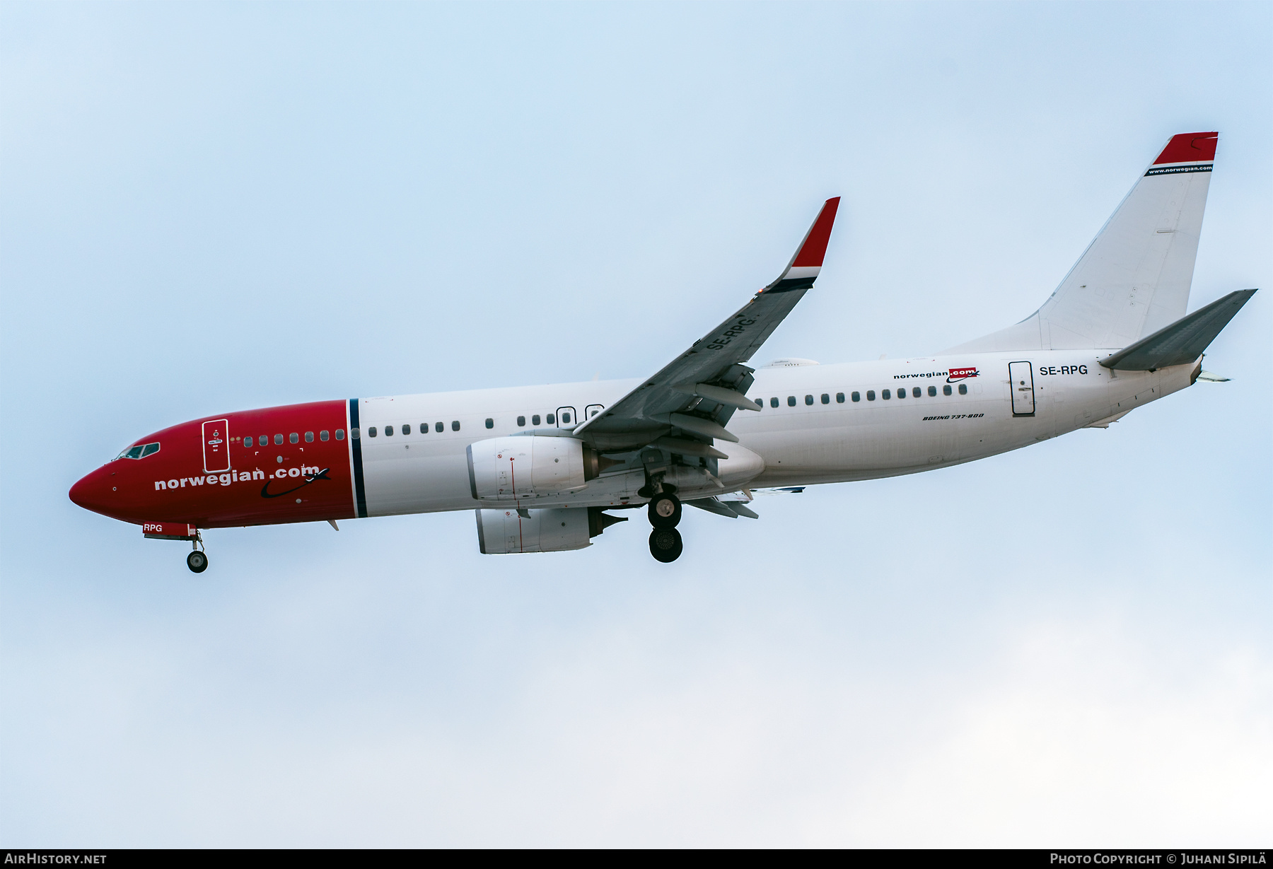 Aircraft Photo of SE-RPG | Boeing 737-8JP | Norwegian | AirHistory.net #431603
