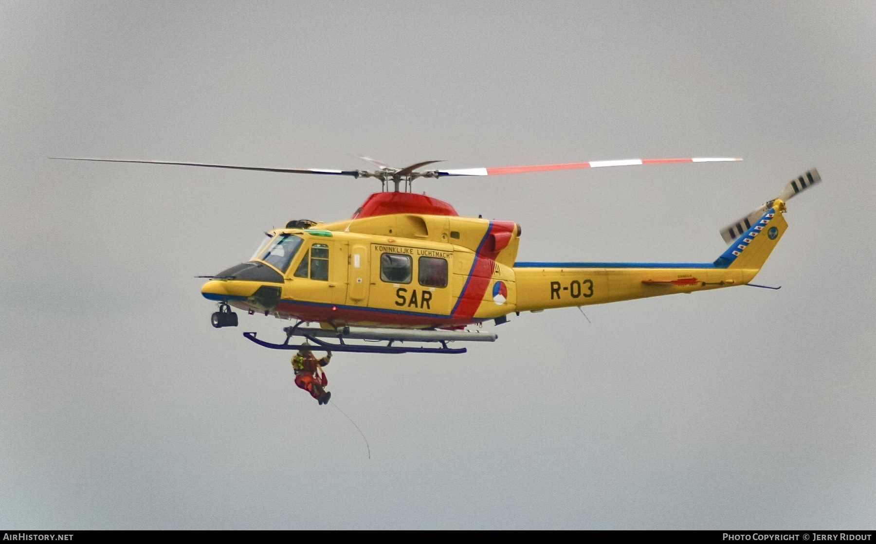 Aircraft Photo of R-03 | Agusta AB-412SP Grifone | Netherlands - Air Force | AirHistory.net #431633