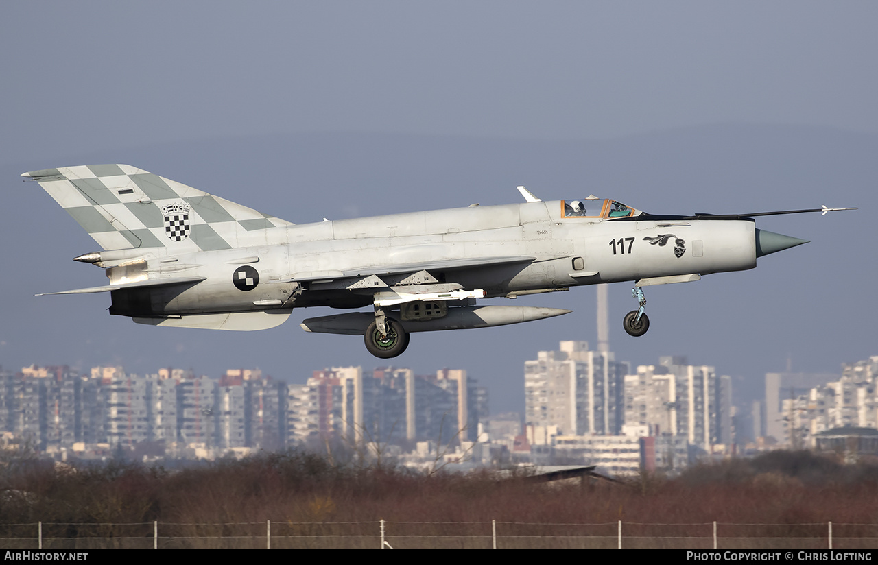 Aircraft Photo of 117 | Mikoyan-Gurevich MiG-21bisD | Croatia - Air Force | AirHistory.net #431681