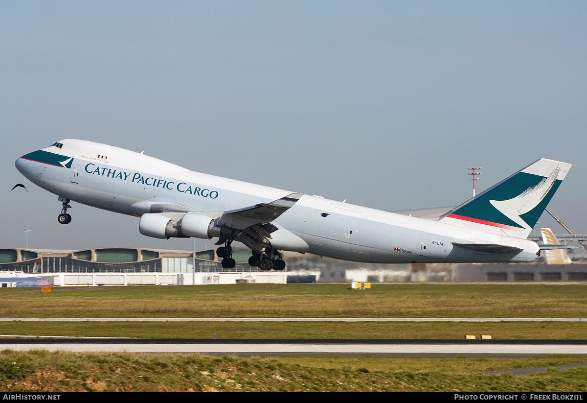 Aircraft Photo of B-LIA | Boeing 747-467F/ER/SCD | Cathay Pacific Airways Cargo | AirHistory.net #431746