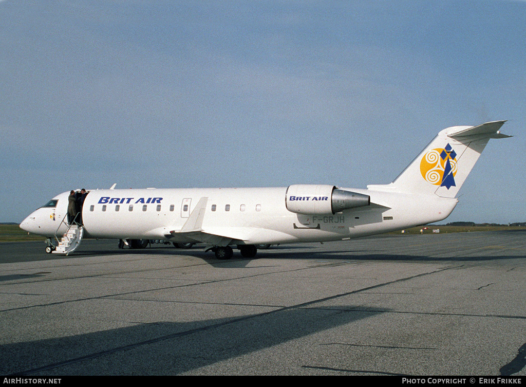 Aircraft Photo of F-GRJH | Bombardier CRJ-100ER (CL-600-2B19) | Brit Air | AirHistory.net #431778