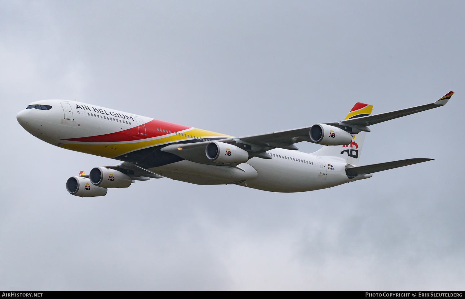 Aircraft Photo of OO-ABB | Airbus A340-313E | Air Belgium | AirHistory.net #431781