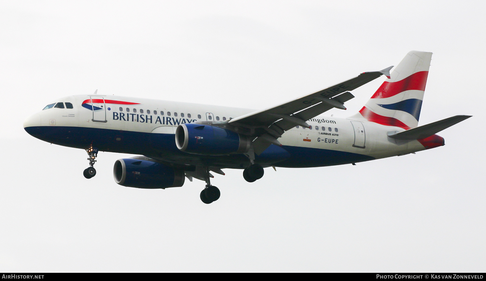 Aircraft Photo of G-EUPE | Airbus A319-131 | British Airways | AirHistory.net #431847
