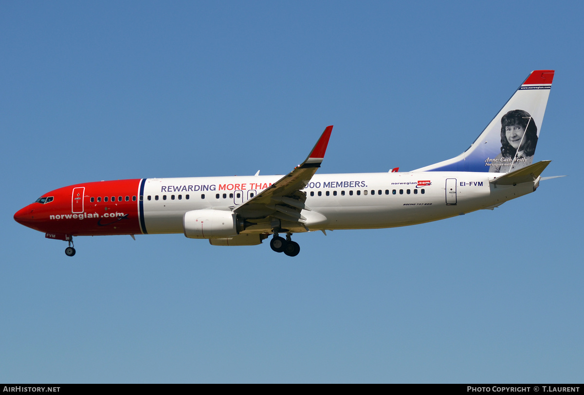 Aircraft Photo of EI-FVM | Boeing 737-800 | Norwegian | AirHistory.net #431866