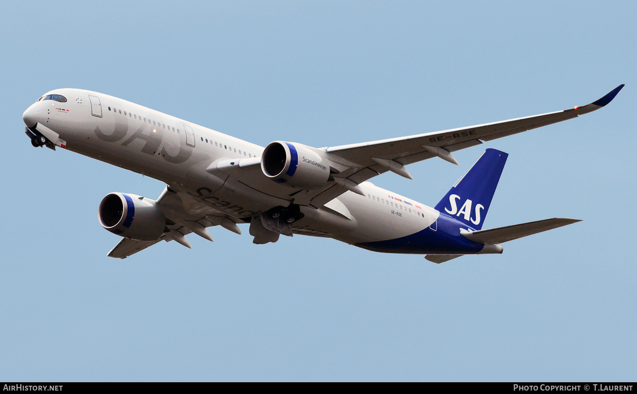 Aircraft Photo of SE-RSE | Airbus A350-941 | Scandinavian Airlines - SAS | AirHistory.net #431958