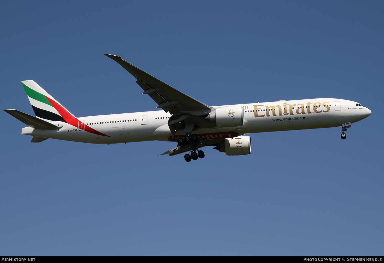 Aircraft Photo of A6-EQM | Boeing 777-300/ER | Emirates | AirHistory.net #432124