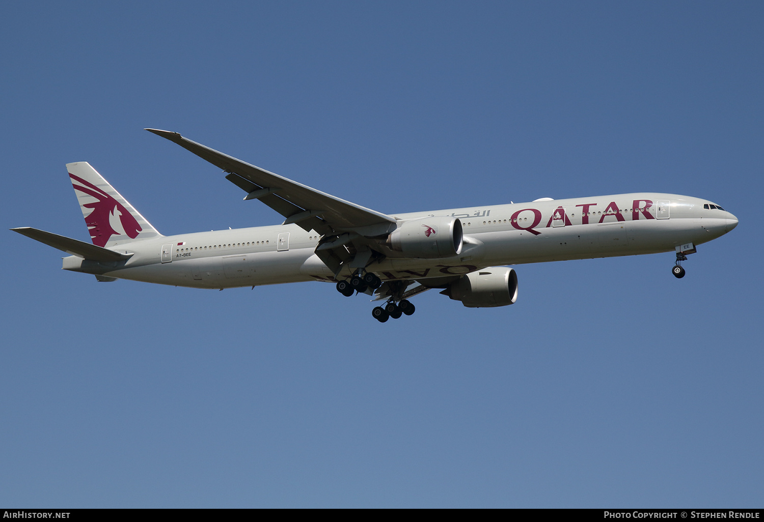 Aircraft Photo of A7-BEE | Boeing 777-3DZ/ER | Qatar Airways | AirHistory.net #432132