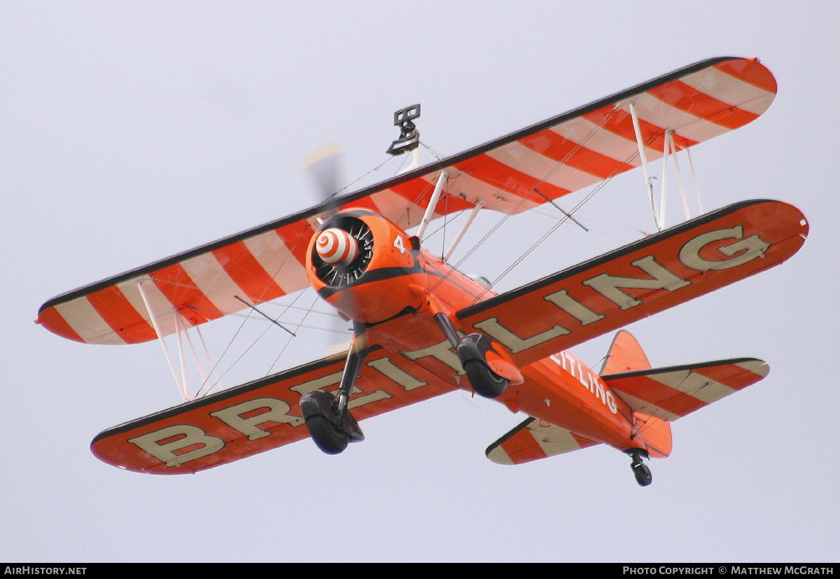 Aircraft Photo of SE-BOG | Boeing N2S-3 Kaydet (B75N1) | Breitling | AirHistory.net #432274
