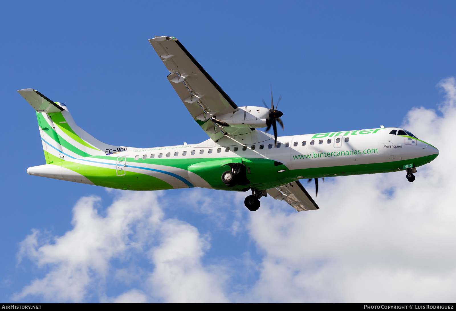 Aircraft Photo of EC-NDD | ATR ATR-72-600 (ATR-72-212A) | Binter Canarias | AirHistory.net #432278