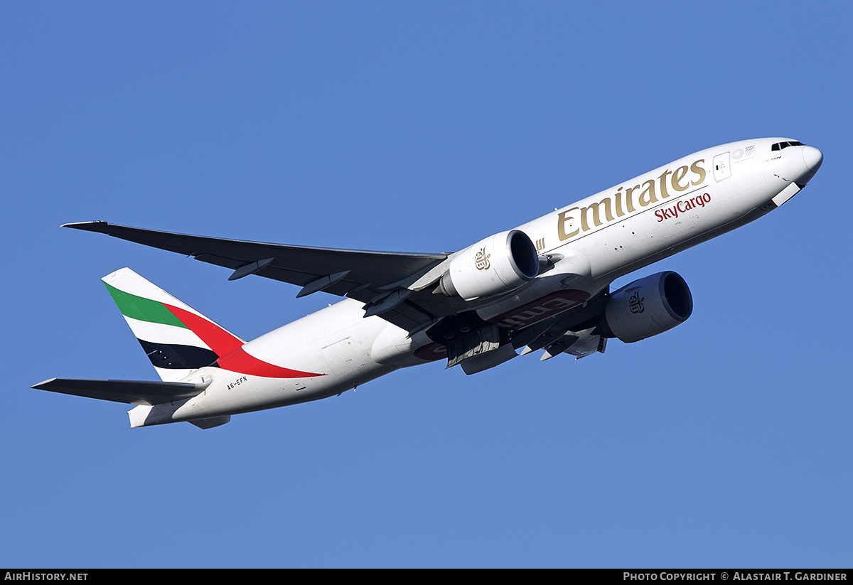 Aircraft Photo of A6-EFN | Boeing 777-F1H | Emirates SkyCargo | AirHistory.net #432322