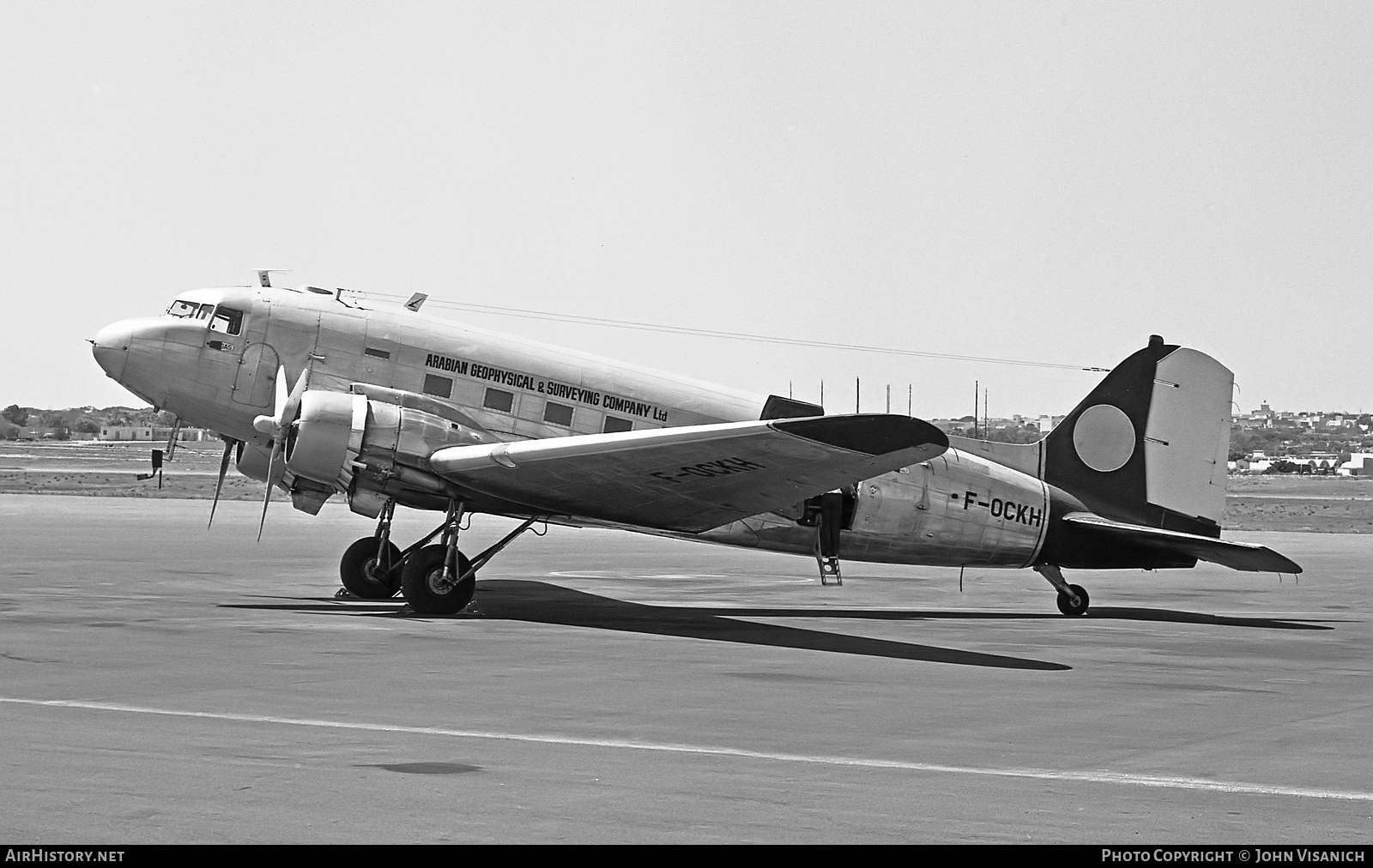 Aircraft Photo of F-OCKH | Douglas C-47A Skytrain | Arabian Geophysical & Surveying Company - ARGAS | AirHistory.net #432327
