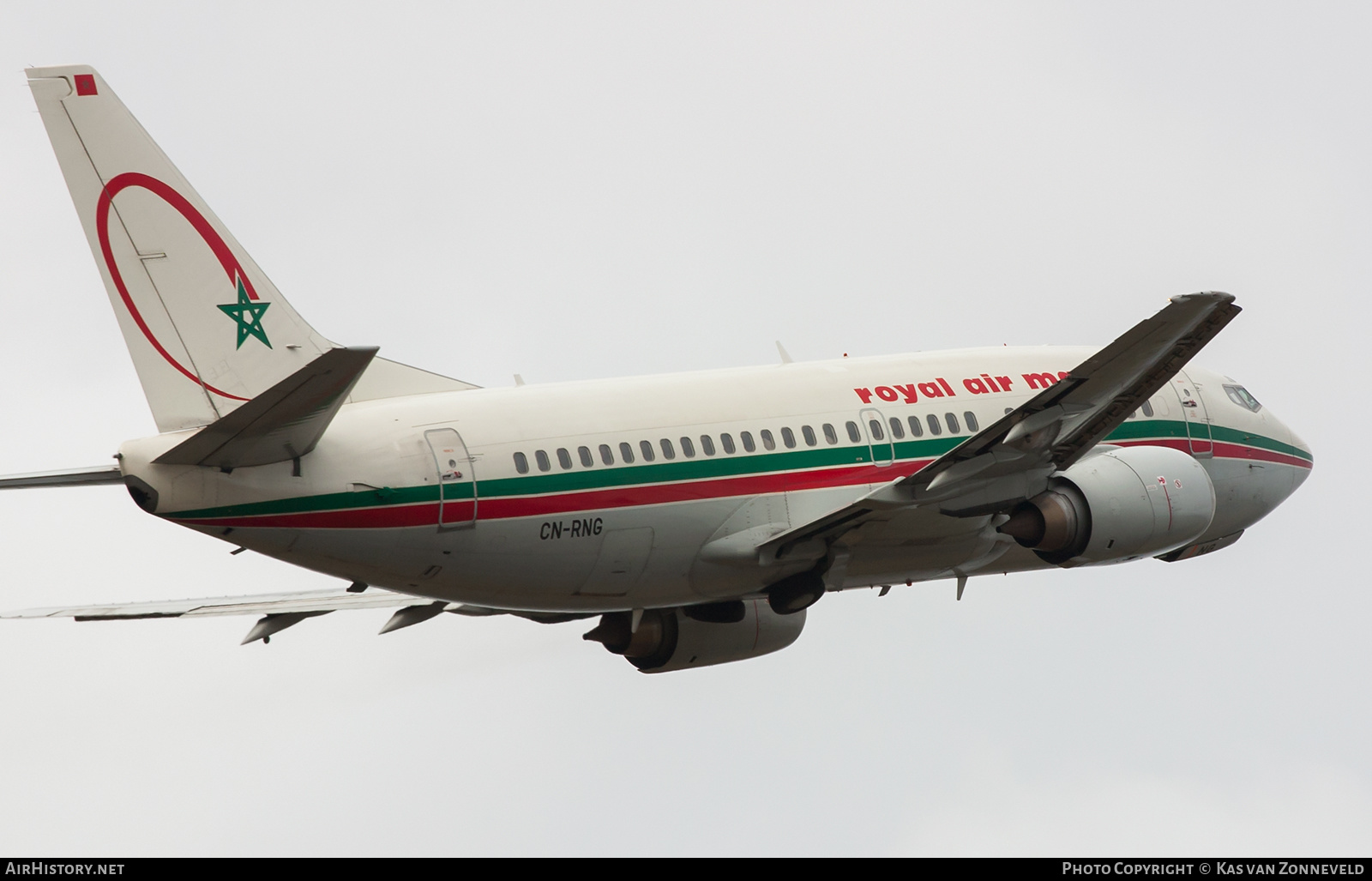 Aircraft Photo of CN-RNG | Boeing 737-5B6 | Royal Air Maroc - RAM | AirHistory.net #432357