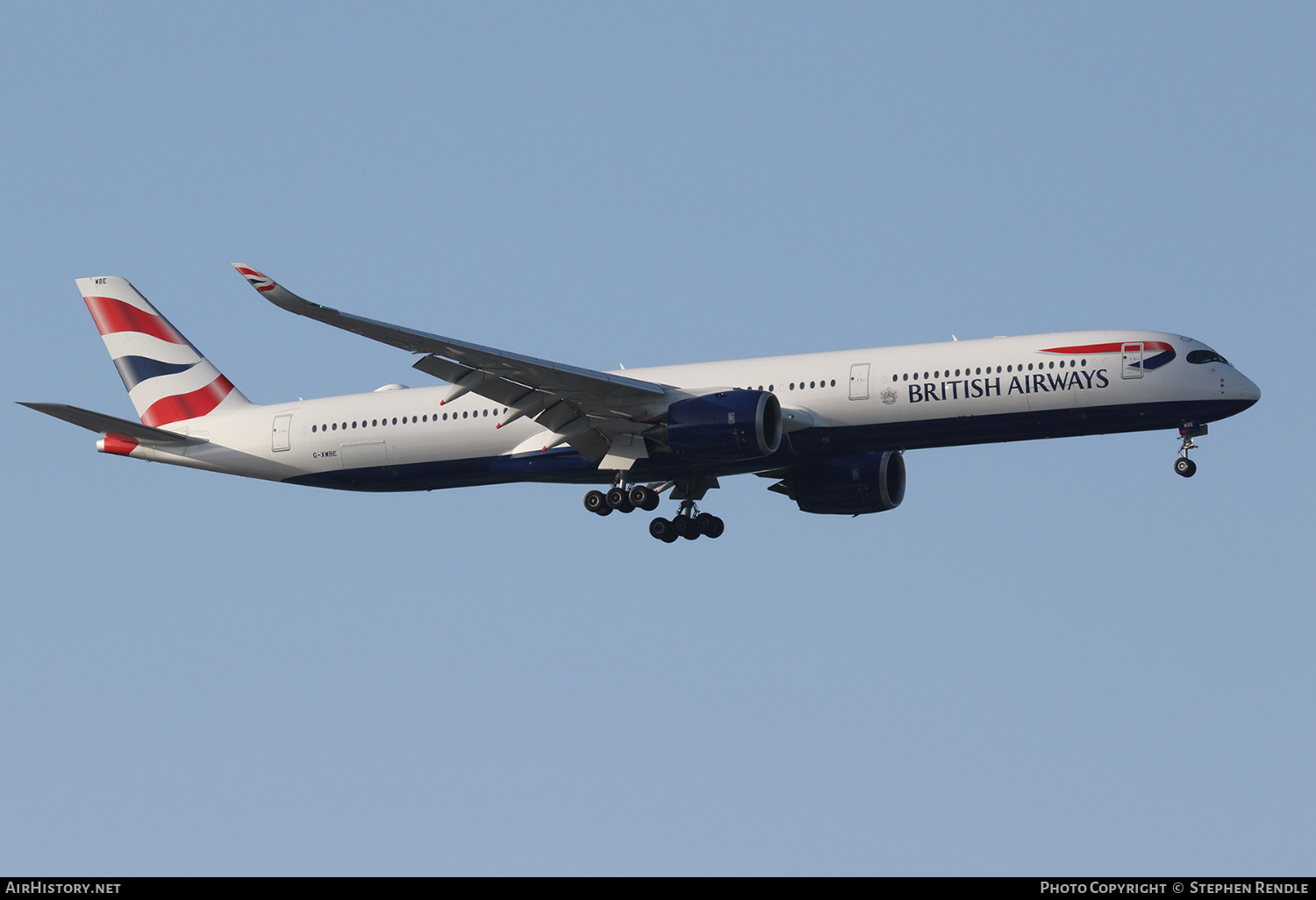 Aircraft Photo of G-XWBE | Airbus A350-1041 | British Airways | AirHistory.net #432369
