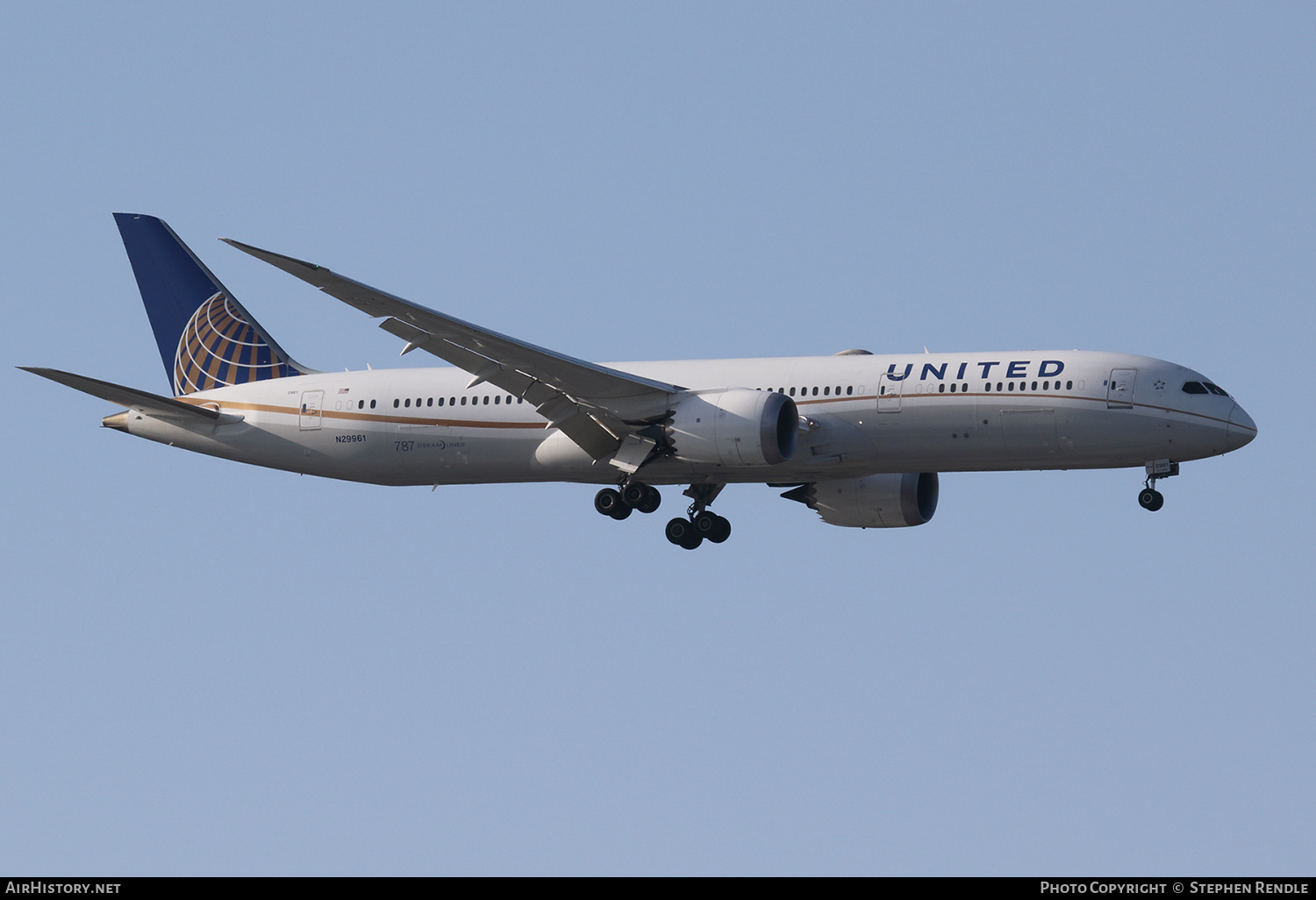 Aircraft Photo of N29961 | Boeing 787-9 Dreamliner | United Airlines | AirHistory.net #432379