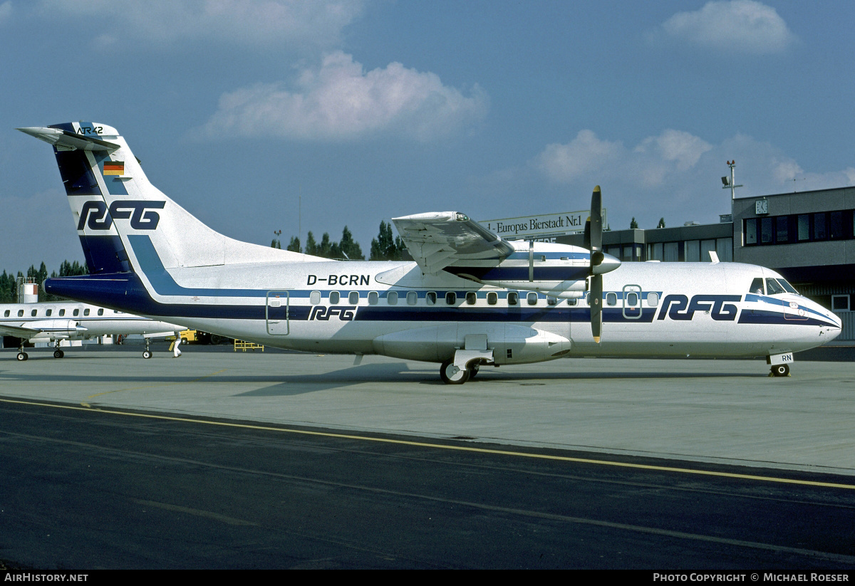 Aircraft Photo of D-BCRN | ATR ATR-42-300 | RFG - Regionalflug | AirHistory.net #432427