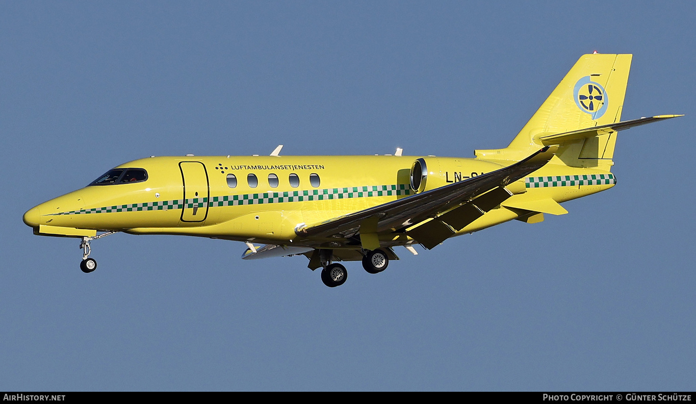 Aircraft Photo of LN-SAA | Cessna 680A Citation Latitude | Luftambulansetjenesten | AirHistory.net #432507