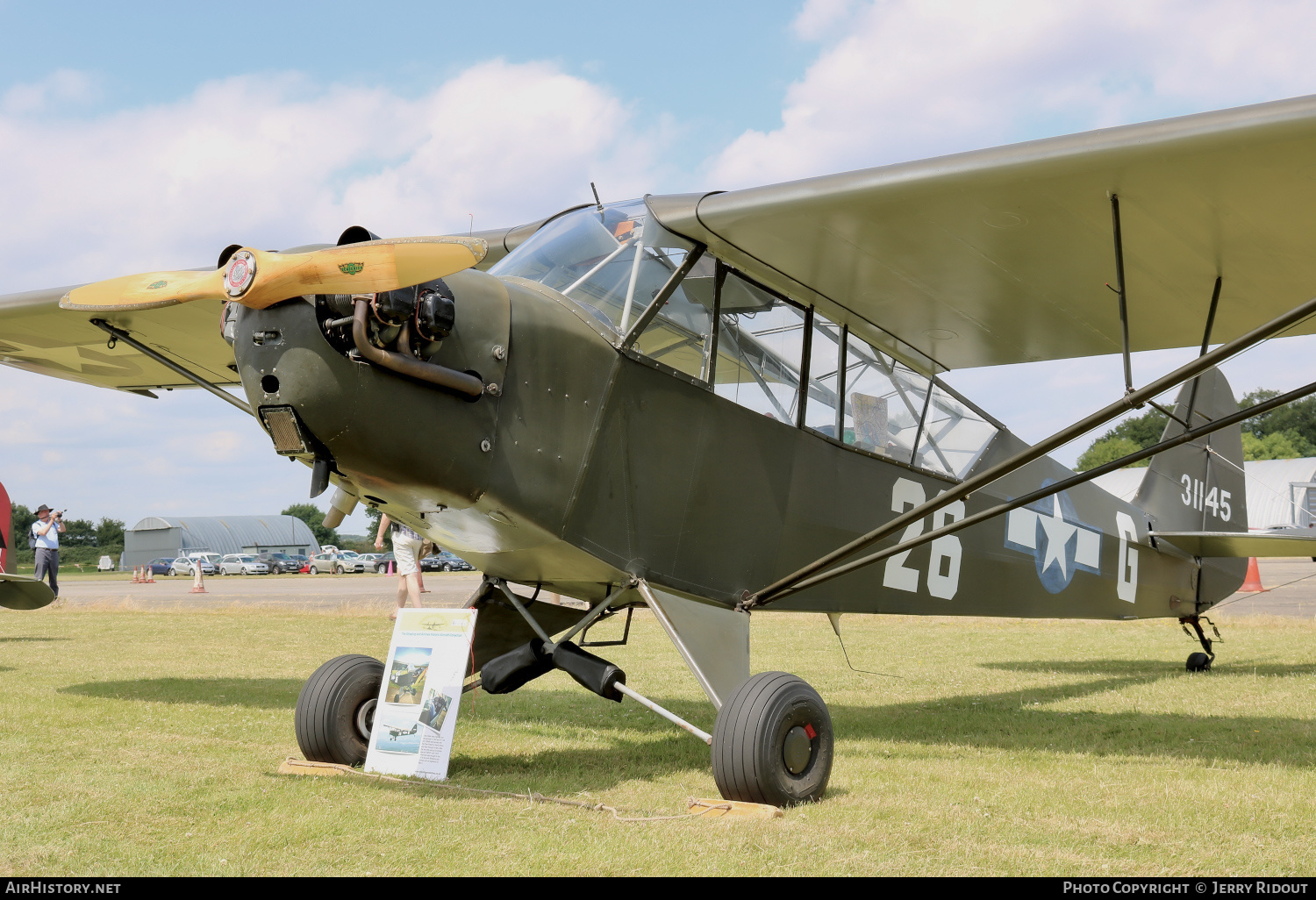 Aircraft Photo of G-BBLH / 31145 | Piper L-4B Cub (J-3C-65D) | USA - Air Force | AirHistory.net #432526