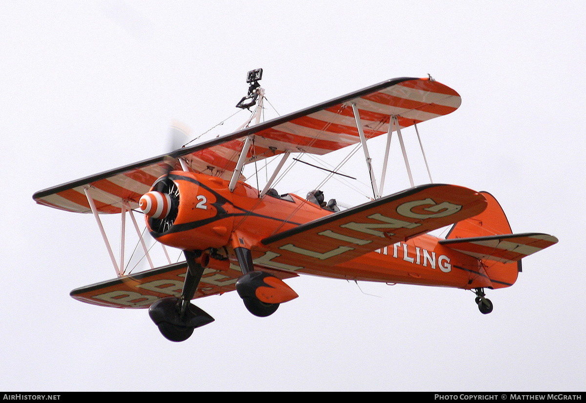 Aircraft Photo of N74189 | Stearman PT-17/R985 Kaydet (A75N1) | Breitling | AirHistory.net #432531