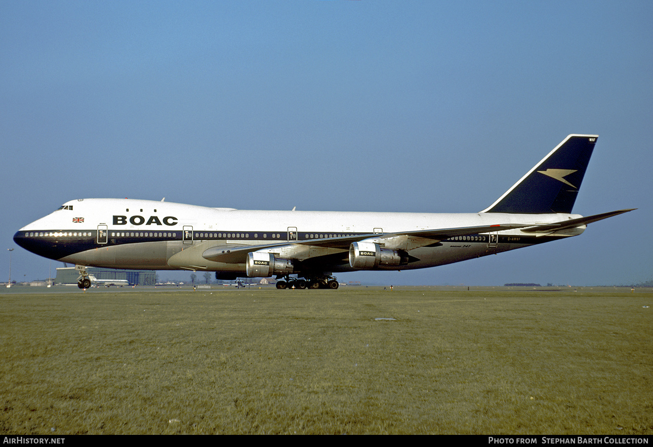 Aircraft Photo of G-AWNF | Boeing 747-136 | BOAC - British Overseas Airways Corporation | AirHistory.net #432533