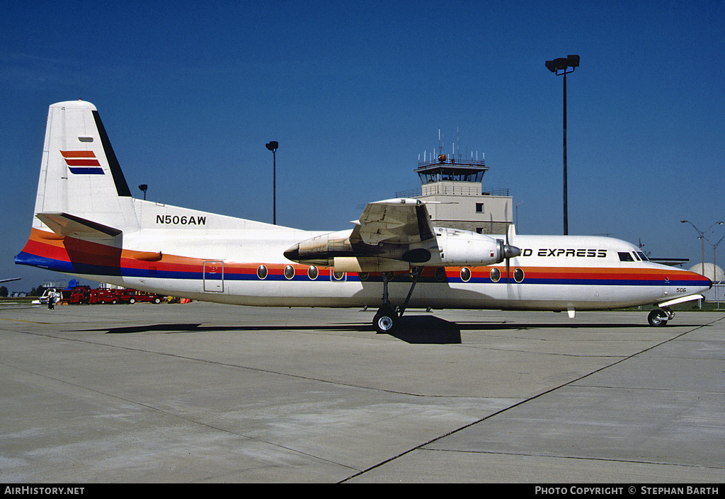 Aircraft Photo of N506AW | Fokker F27-500 Friendship | United Express | AirHistory.net #432547