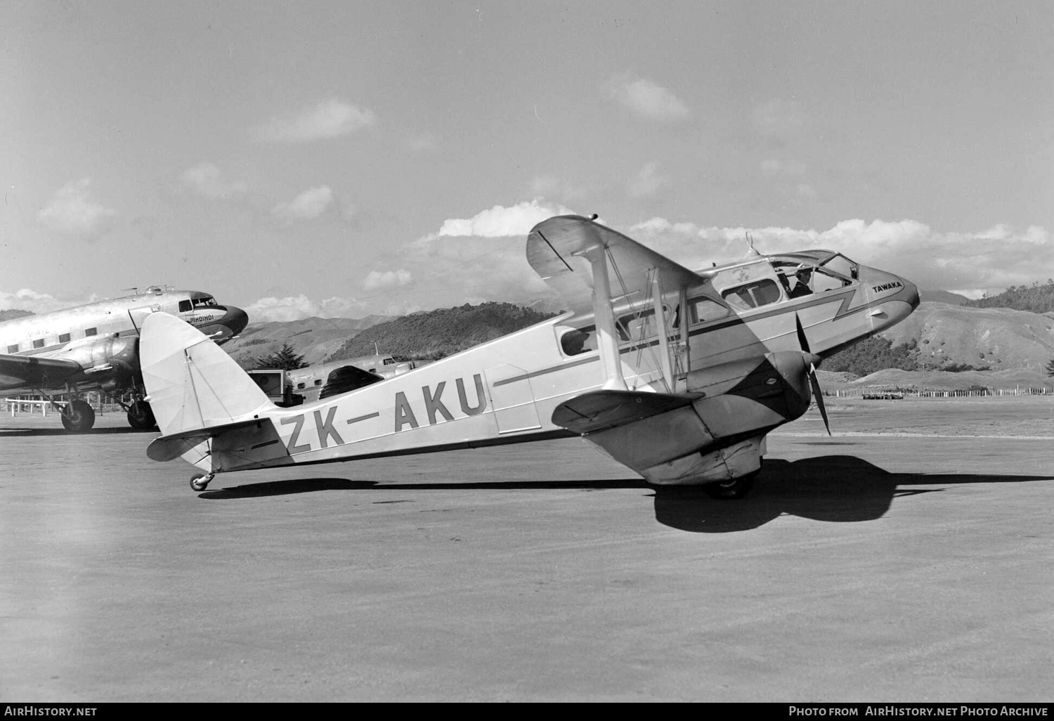 Aircraft Photo of ZK-AKU | De Havilland D.H. 89A Dragon Rapide | AirHistory.net #432572