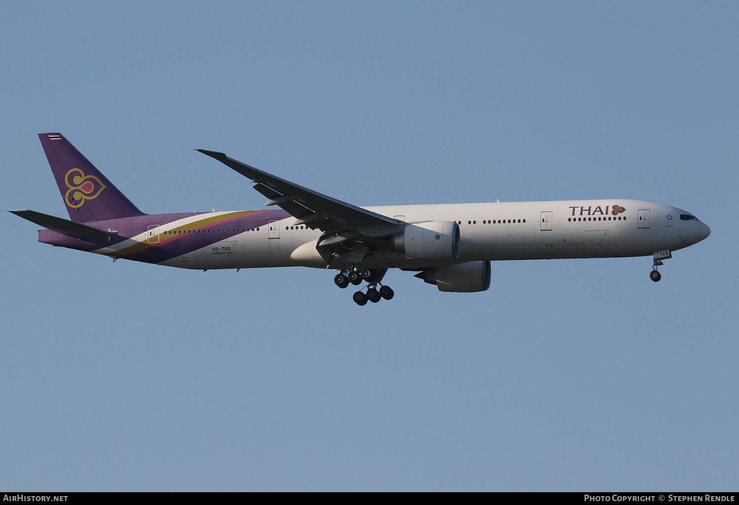 Aircraft Photo of HS-TKR | Boeing 777-3AL/ER | Thai Airways International | AirHistory.net #432645