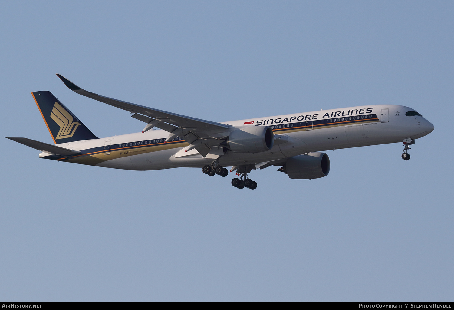 Aircraft Photo of 9V-SJB | Airbus A350-941 | Singapore Airlines | AirHistory.net #432646