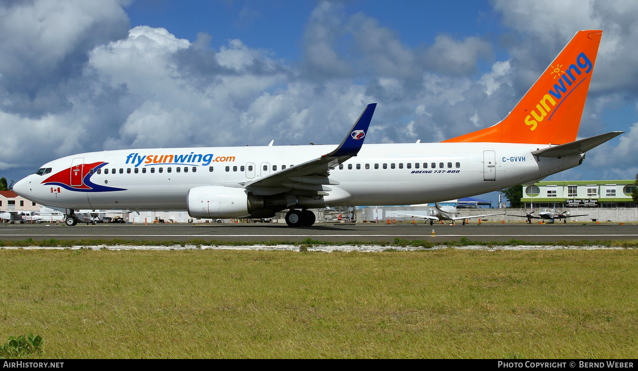 Aircraft Photo of C-GVVH | Boeing 737-8Q8 | Sunwing Airlines | AirHistory.net #432661