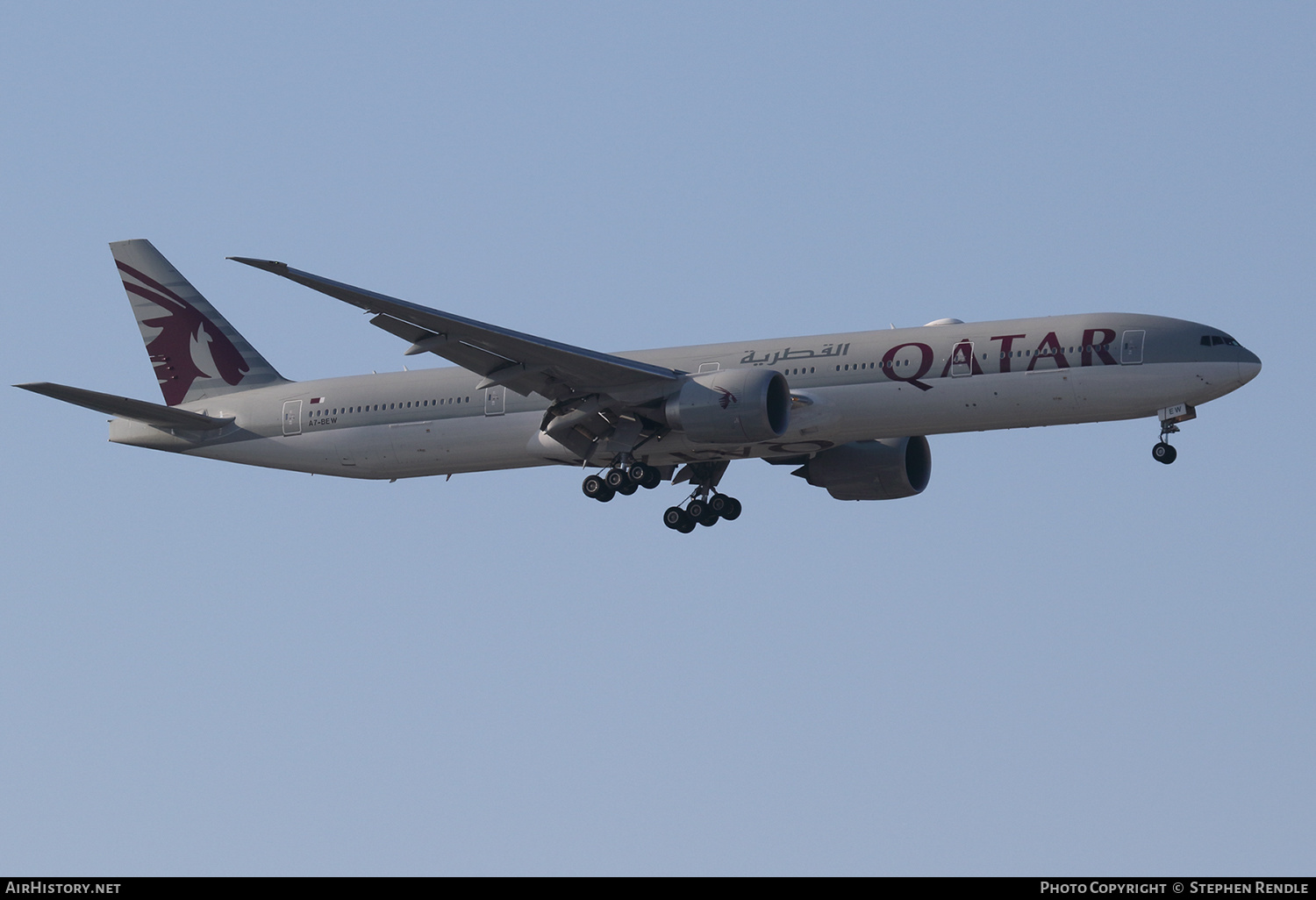Aircraft Photo of A7-BEW | Boeing 777-300/ER | Qatar Airways | AirHistory.net #432669