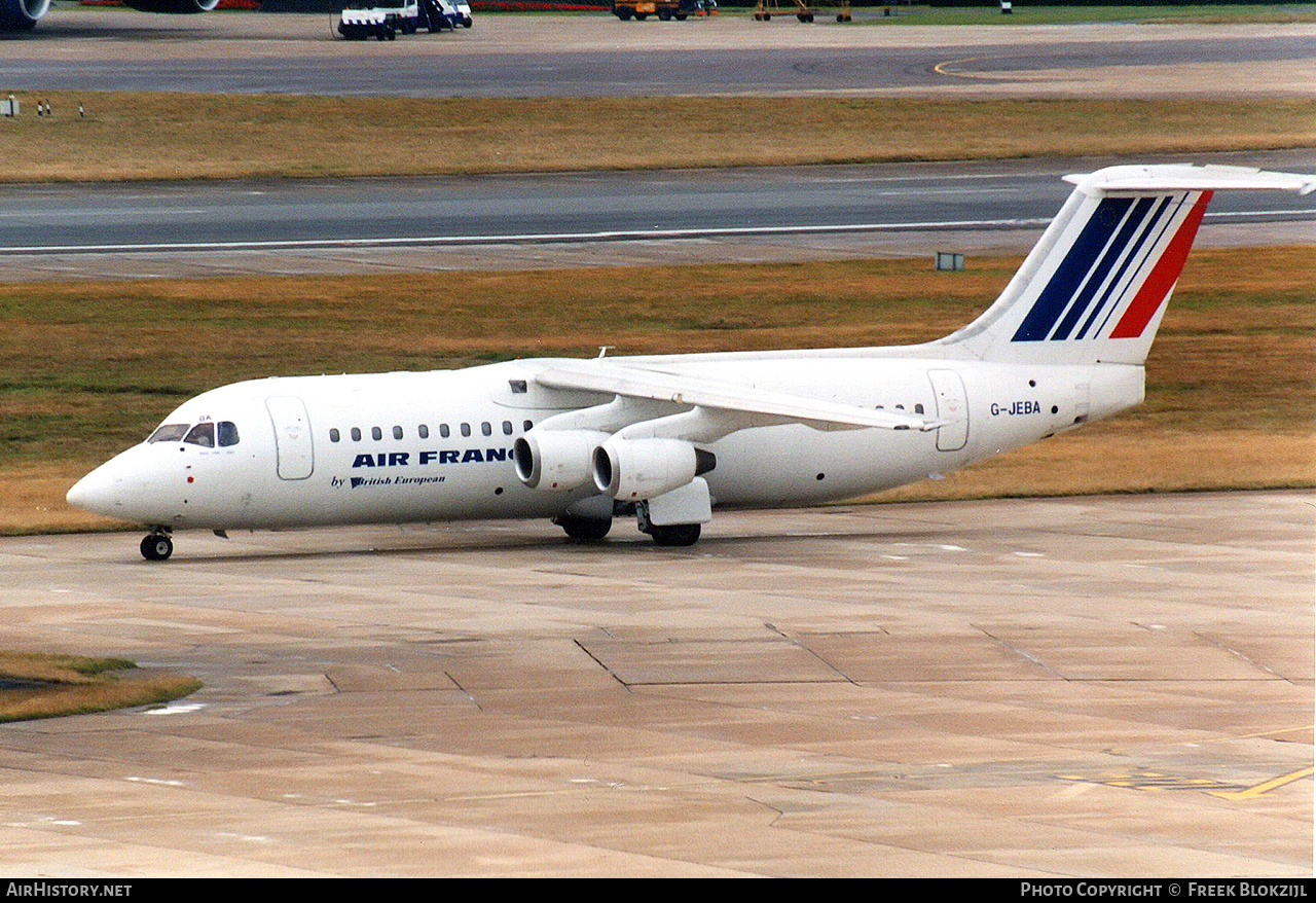 Aircraft Photo of G-JEBA | British Aerospace BAe-146-300 | Air France | AirHistory.net #432720
