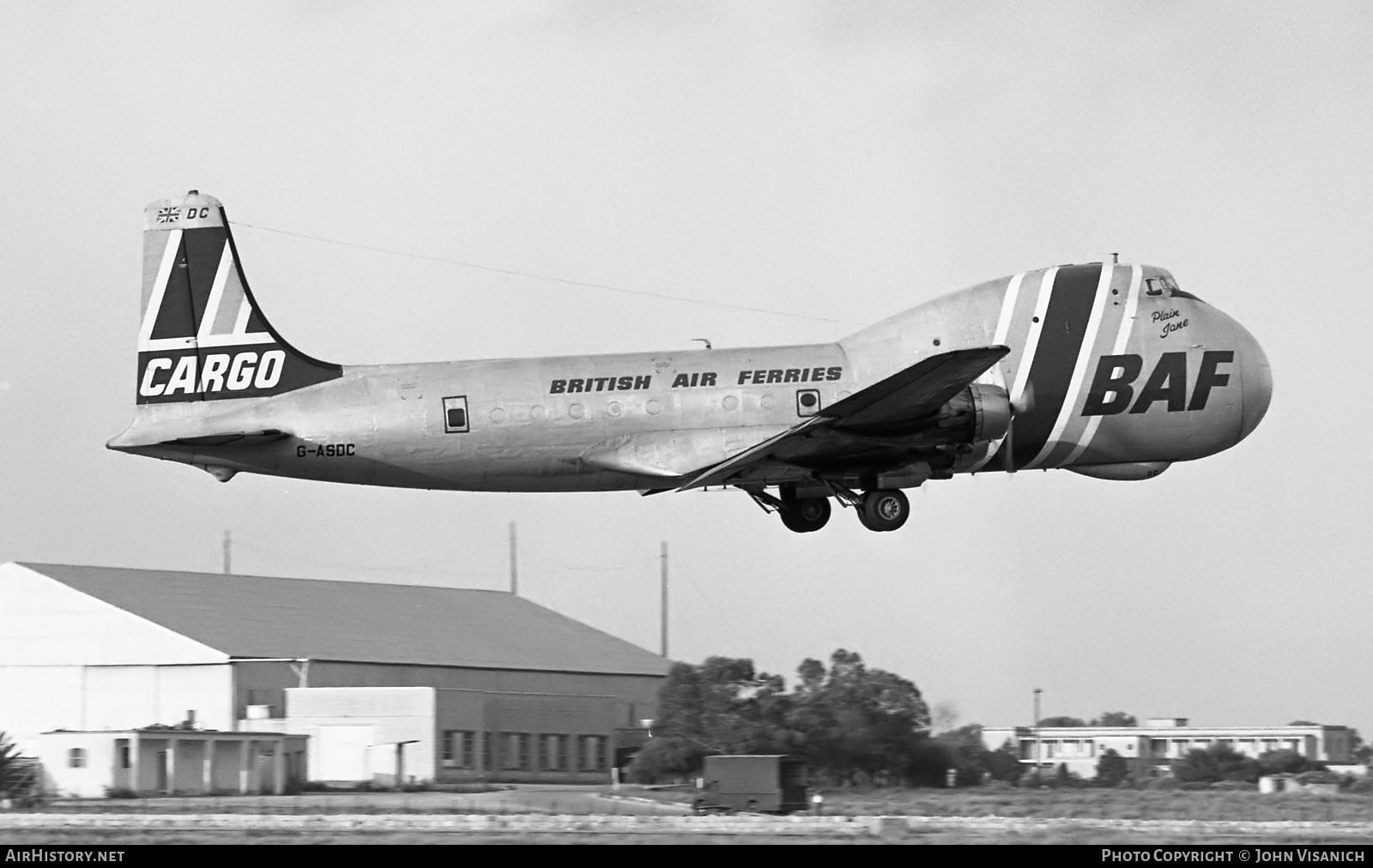 Aircraft Photo of G-ASDC | Aviation Traders ATL-98 Carvair | British Air Ferries - BAF | AirHistory.net #432799