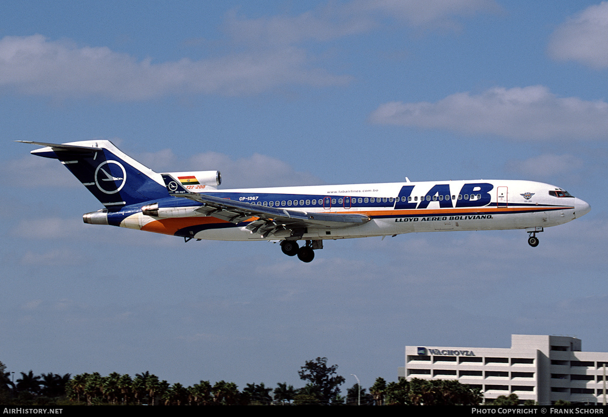 Aircraft Photo of CP-1367 | Boeing 727-2K3/Adv | Lloyd Aereo Boliviano - LAB | AirHistory.net #432858