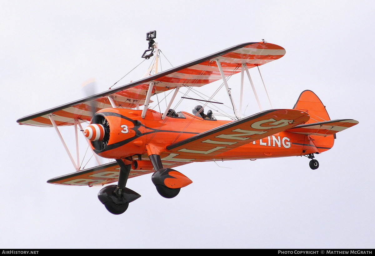 Aircraft Photo of N707TJ | Stearman N2S-1/R985 Kaydet (A75N1) | Breitling | AirHistory.net #432870