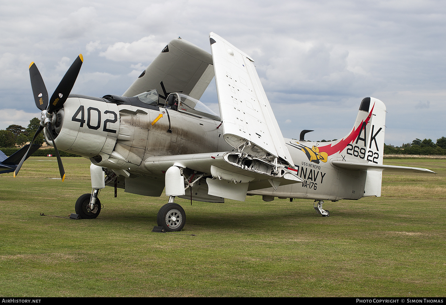 Aircraft Photo of G-RADR / 126922 | Douglas A-1D Skyraider (AD-4NA) | USA - Navy | AirHistory.net #432924