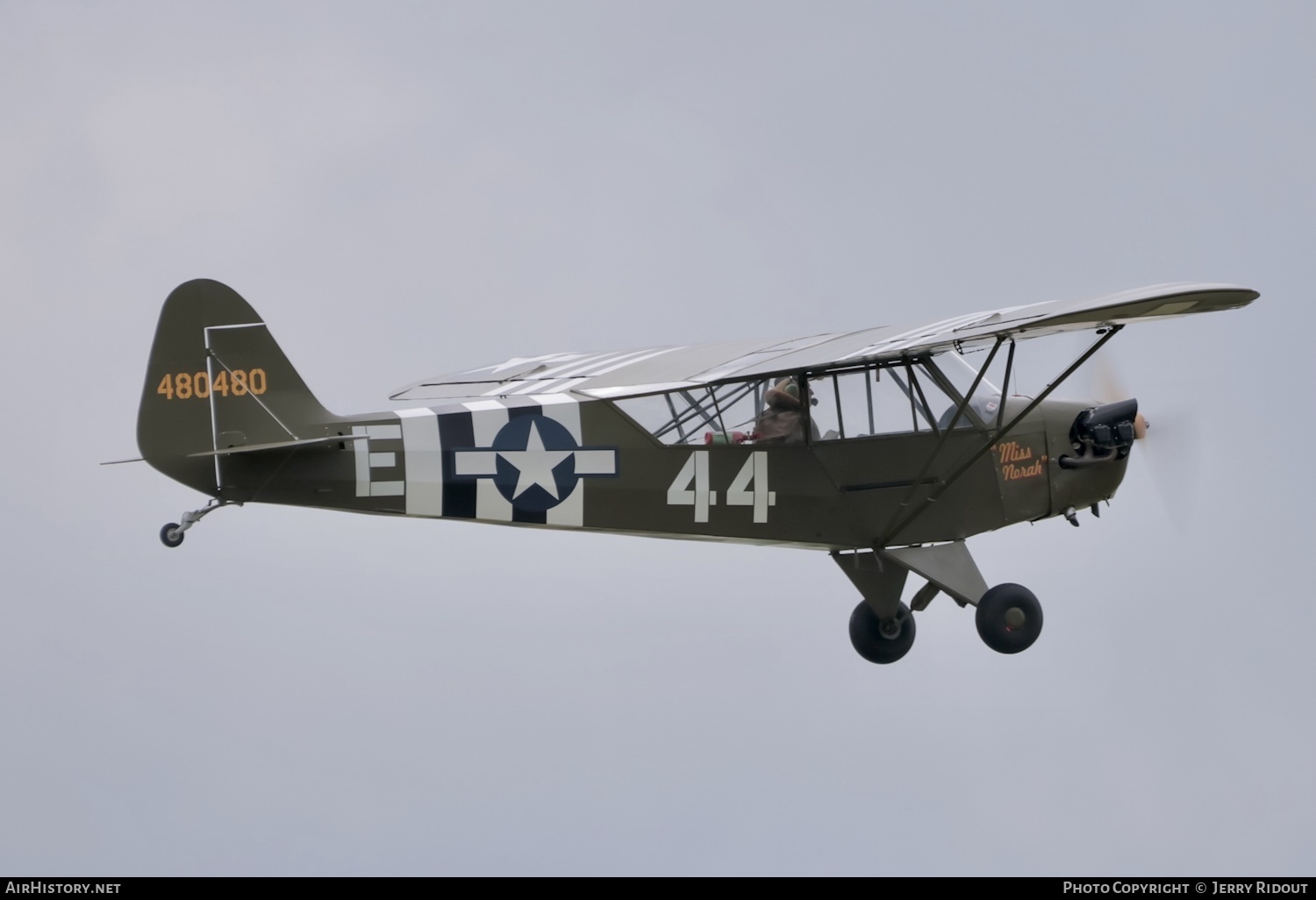 Aircraft Photo of G-BECN / 480480 | Piper J-3C-65 Cub | USA - Air Force | AirHistory.net #432968