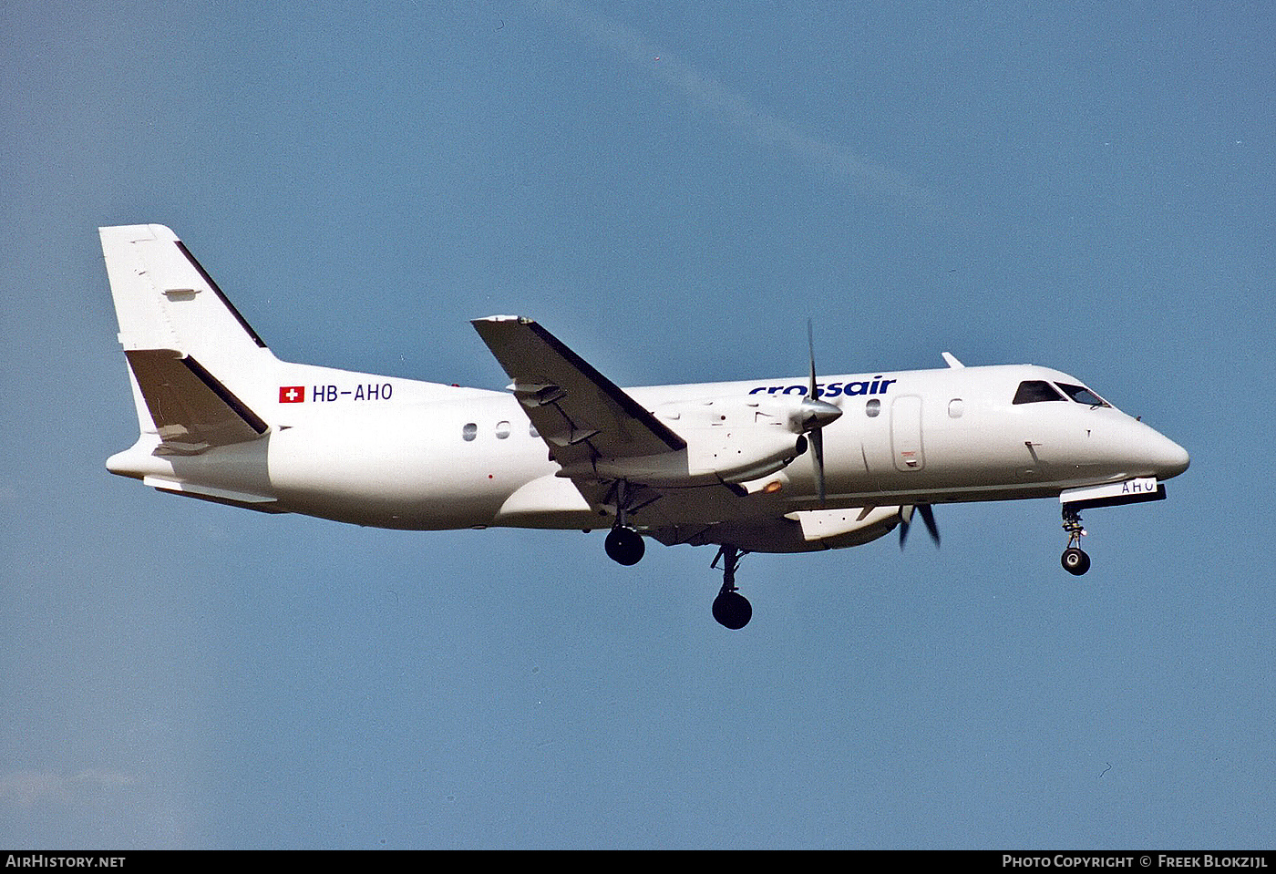 Aircraft Photo of HB-AHO | Saab 340A | Crossair | AirHistory.net #432975