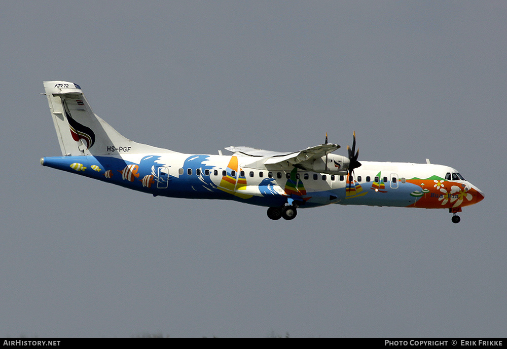 Aircraft Photo of HS-PGF | ATR ATR-72-500 (ATR-72-212A) | Bangkok Airways | AirHistory.net #433013