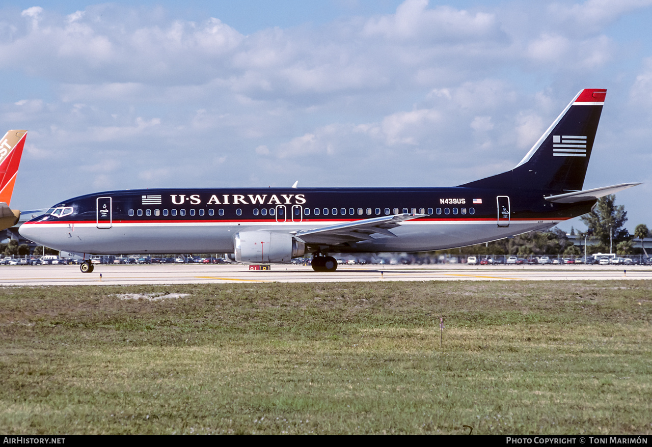 Aircraft Photo of N439US | Boeing 737-4B7 | US Airways | AirHistory.net #433149