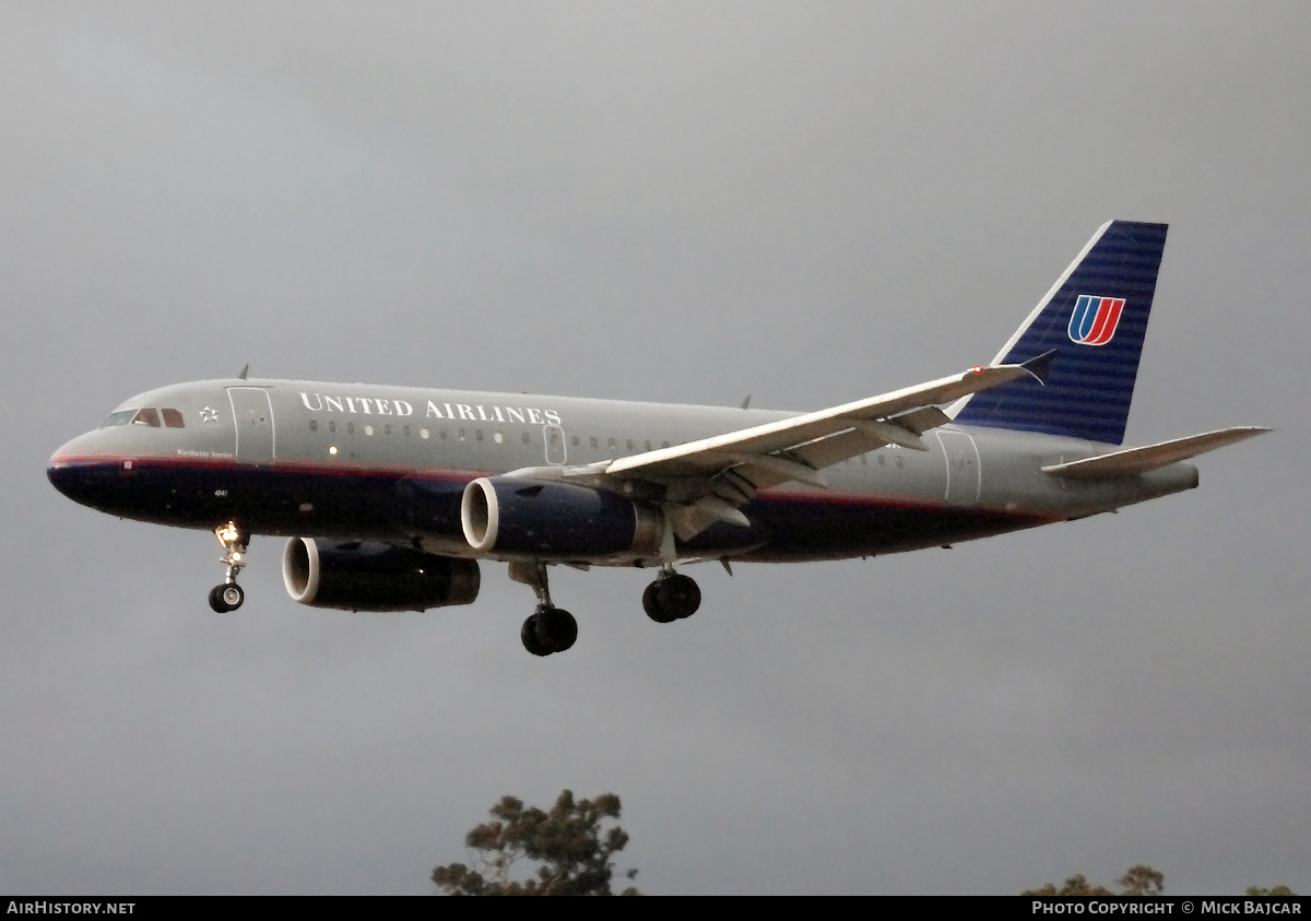 Aircraft Photo of N847UA | Airbus A319-131 | United Airlines | AirHistory.net #433248