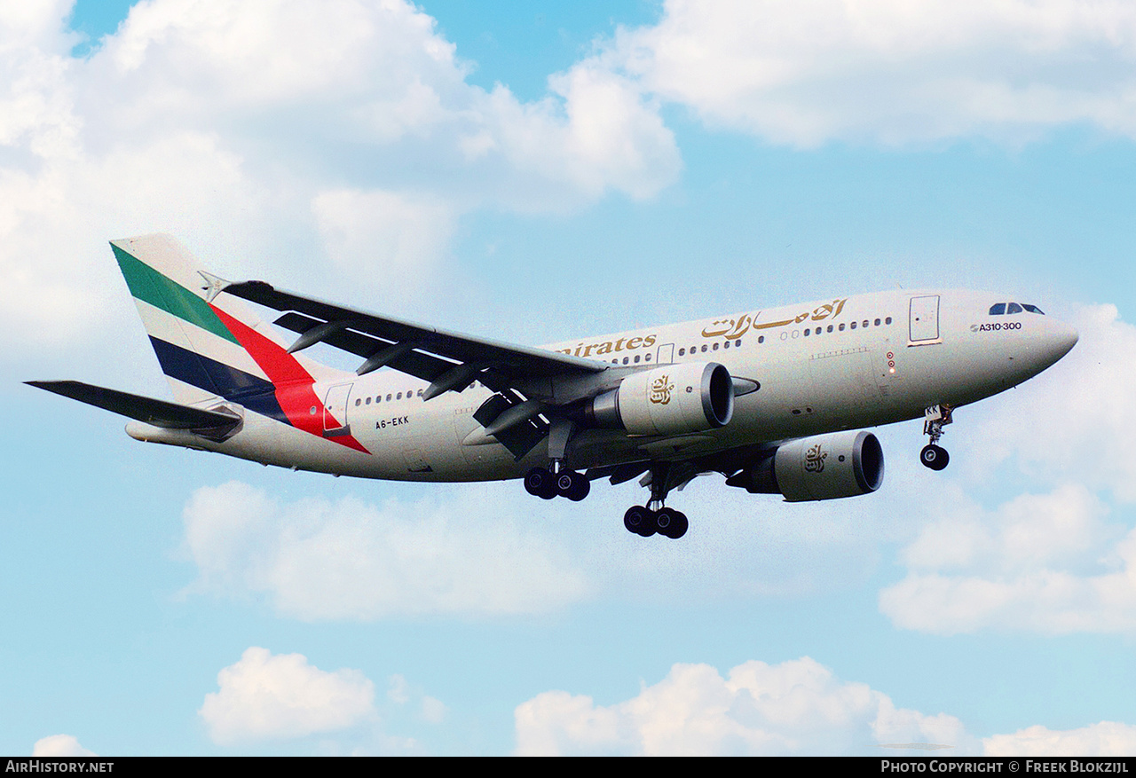 Aircraft Photo of A6-EKK | Airbus A310-308 | Emirates | AirHistory.net #433275