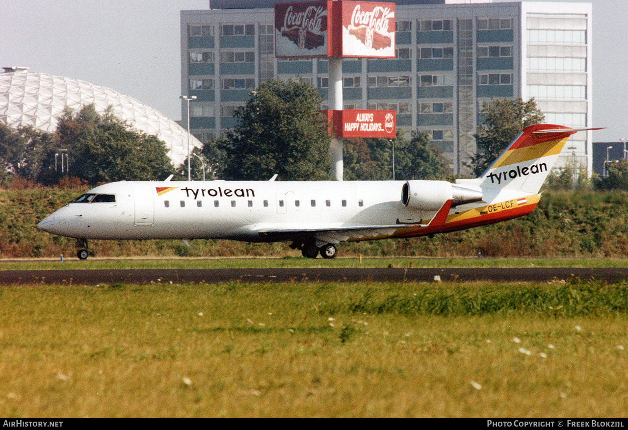 Aircraft Photo of OE-LCF | Canadair CRJ-200LR (CL-600-2B19) | Tyrolean Airways | AirHistory.net #433298