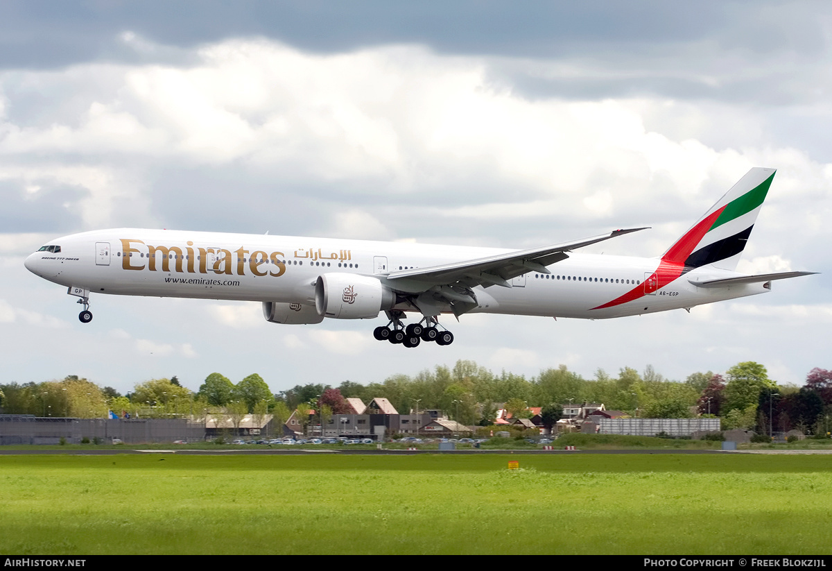 Aircraft Photo of A6-EGP | Boeing 777-31H/ER | Emirates | AirHistory.net #433307