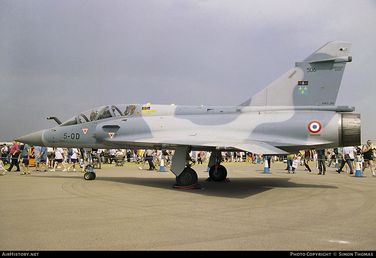 Aircraft Photo of 506 | Dassault Mirage 2000B | France - Air Force | AirHistory.net #433310