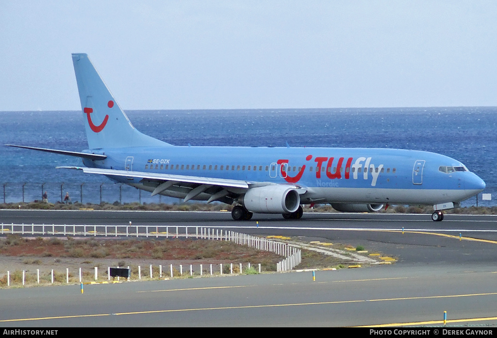 Aircraft Photo of SE-DZK | Boeing 737-804 | TUIfly Nordic | AirHistory.net #433332